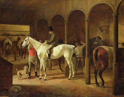 In a Stable by Franz Krüger